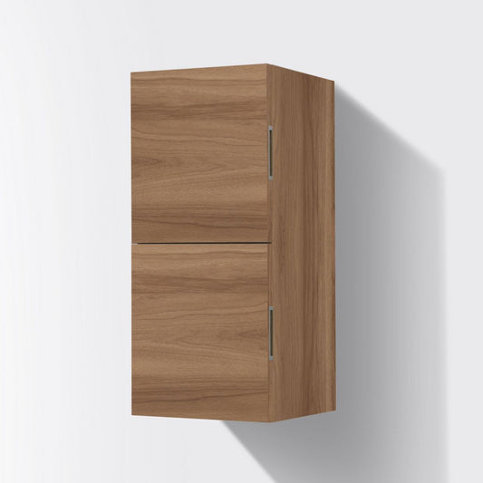 Bathroom Honey Oak Linen Side Cabinet w/ 2 Storage Areas