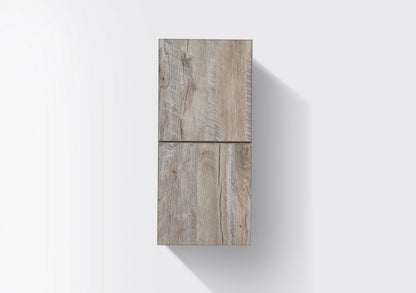 Bathroom Nature Wood Linen Side Cabinet w/ 2 Storage Areas