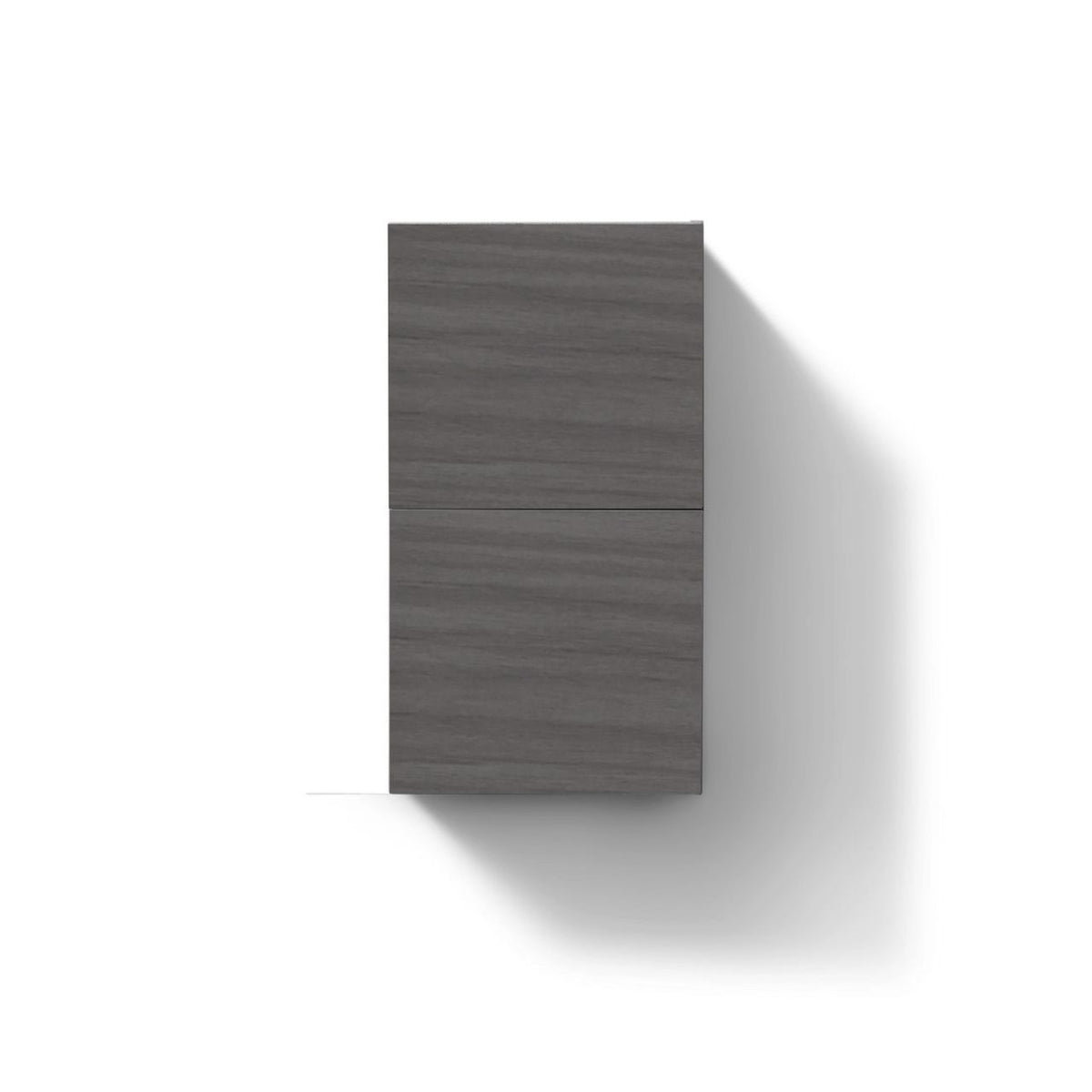 Bathroom Vulcan Ash Grey Linen Side Cabinet w/ 2 Storage Areas