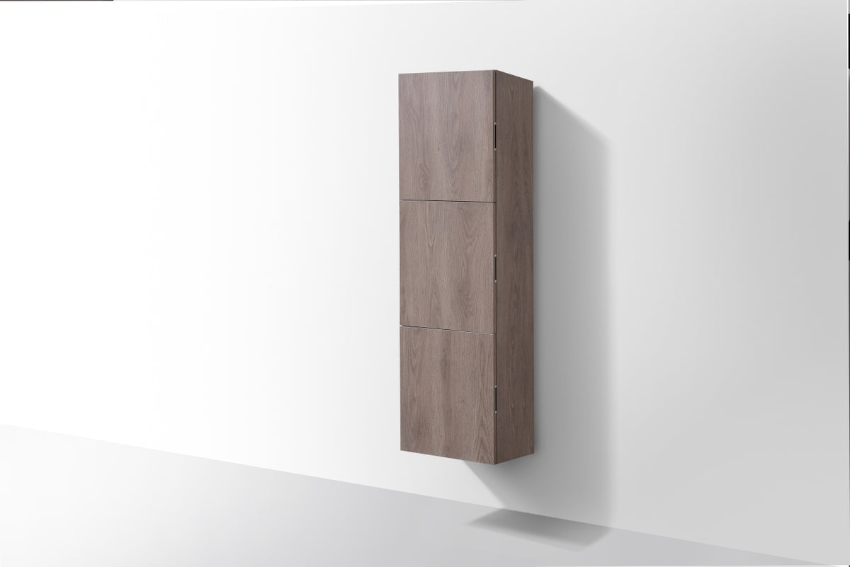 Bathroom Butternut Linen Cabinet w/ 3 Large Storage Areas
