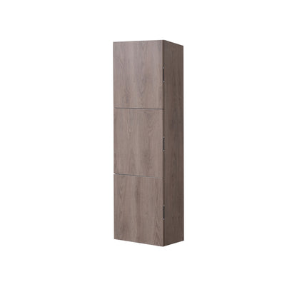 Kubebath Butternut Bathroom Linen Cabinet w/ 3 Large Storage Areas
