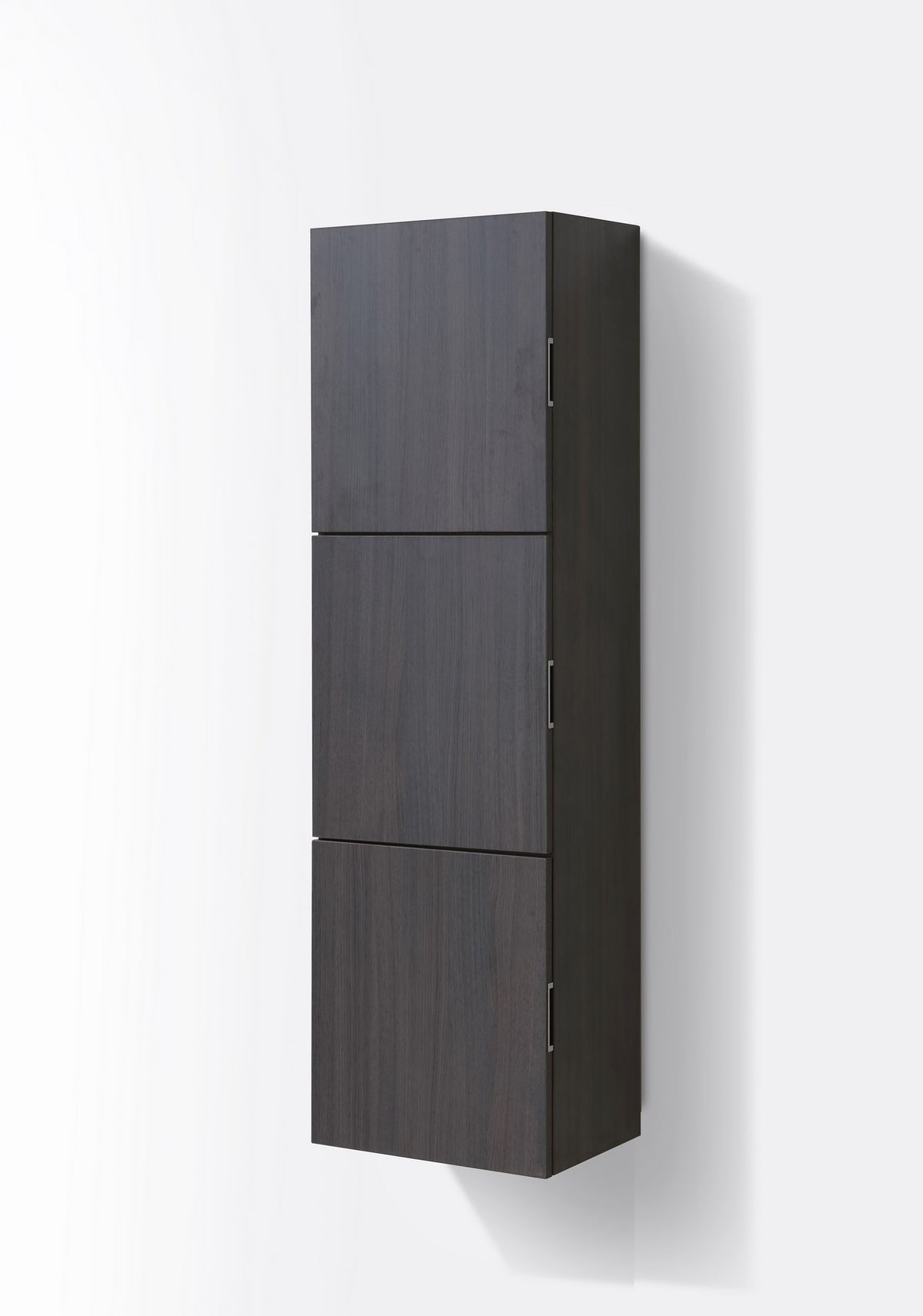 Bliss Gray Oak Bathroom Linen Cabinet w/ 3 Large Storage Areas