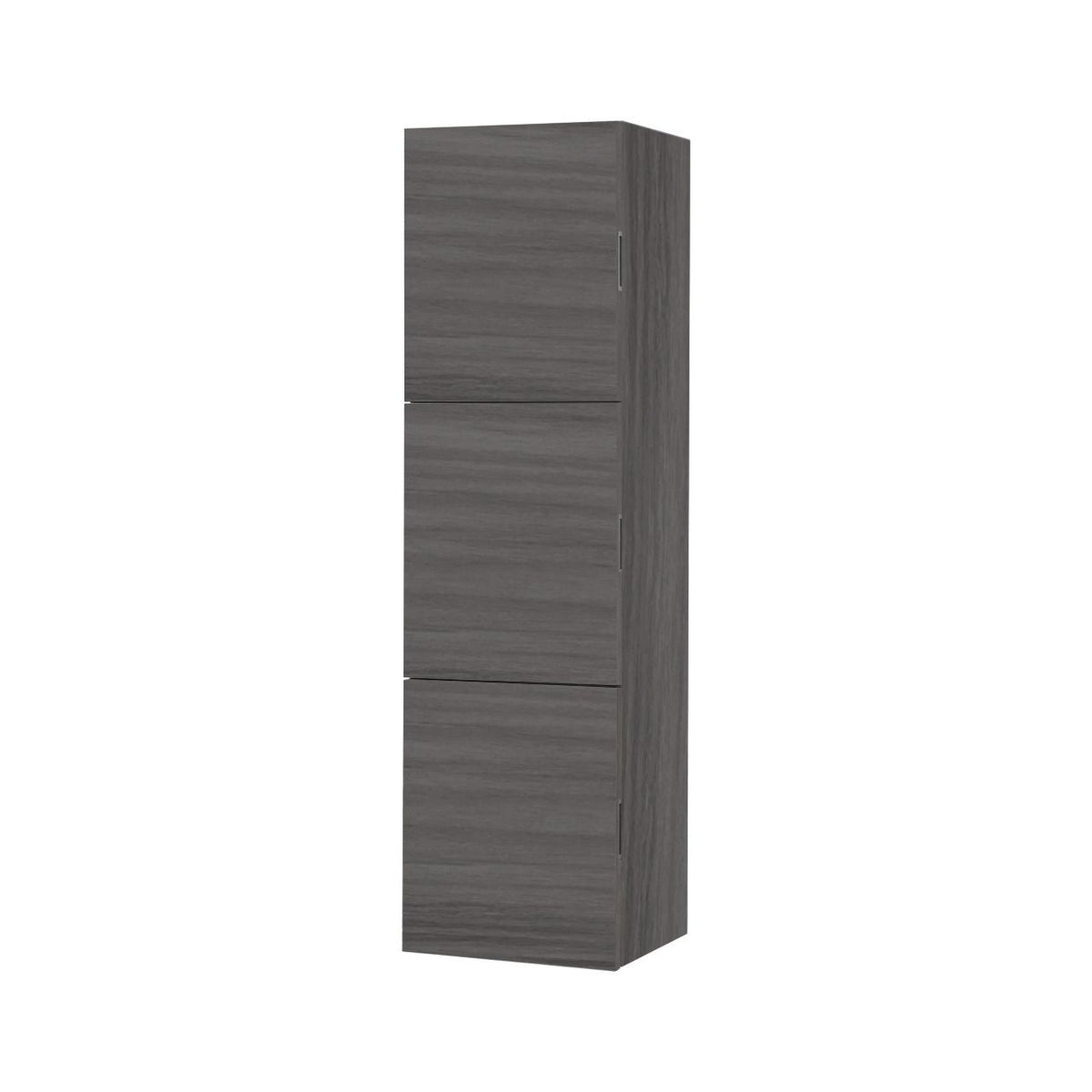 Bliss Valcan Ash Grey  Bathroom Linen Cabinet w/ 3 Large Storage Areas