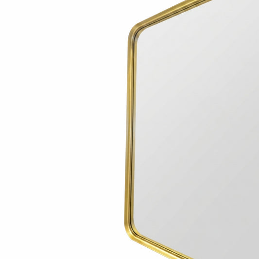 24'' Smusso Brushed Gold Framed Vanity Mirror