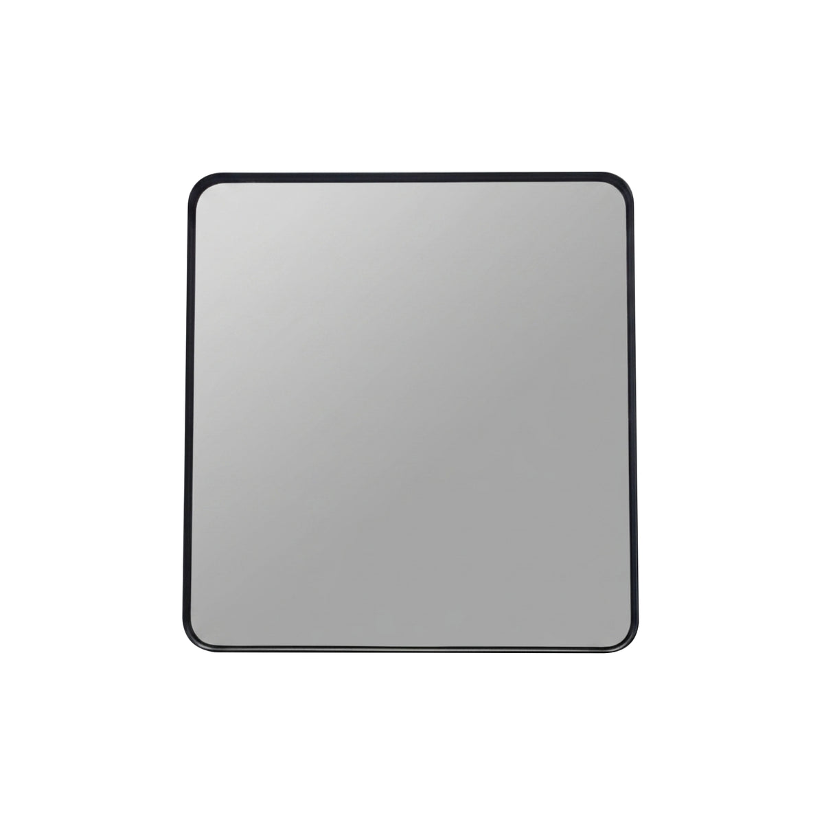 30'' Smusso Matte Black Framed Vanity Mirror