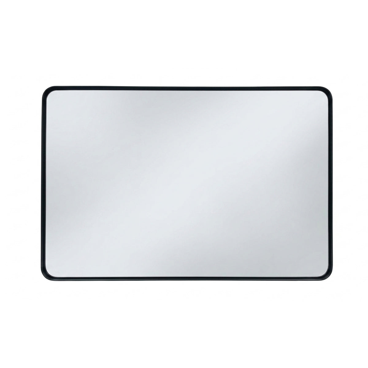 36'' Smusso Matte Black Framed Vanity Mirror