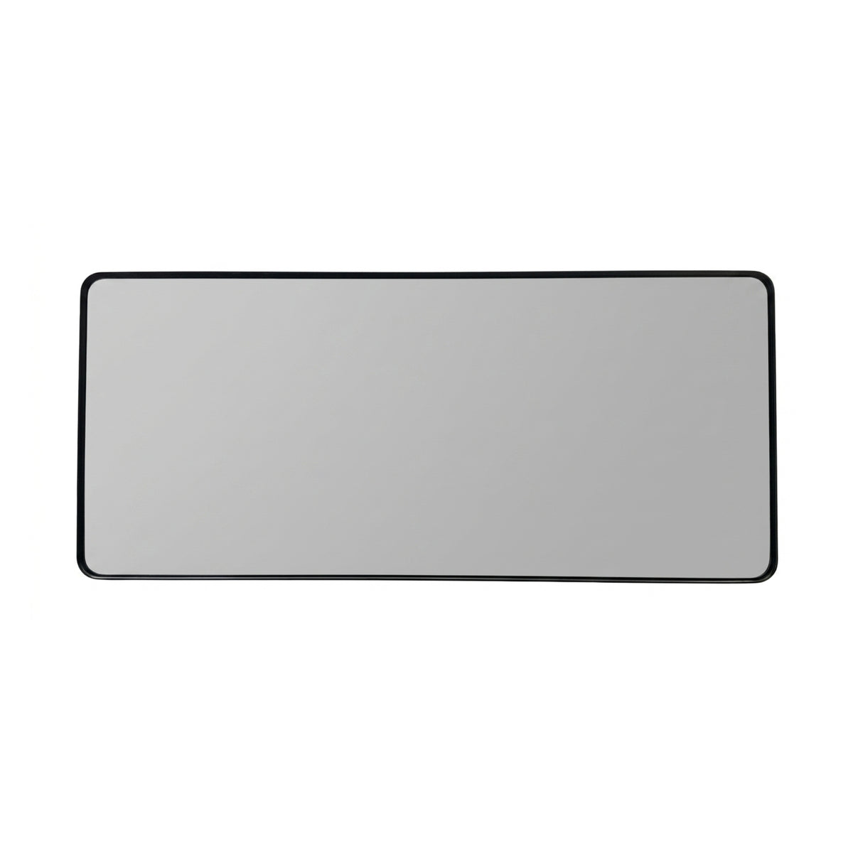 70'' Smusso Matte Black Framed Vanity Mirror