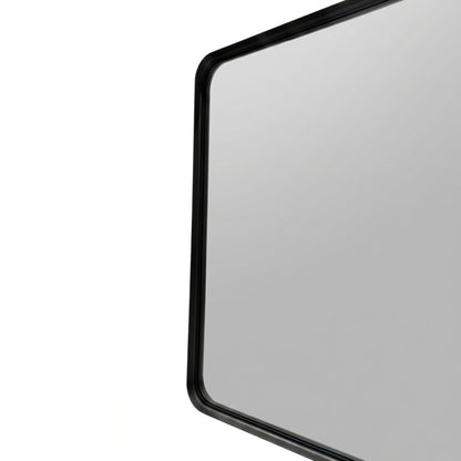 70'' Smusso Matte Black Framed Vanity Mirror